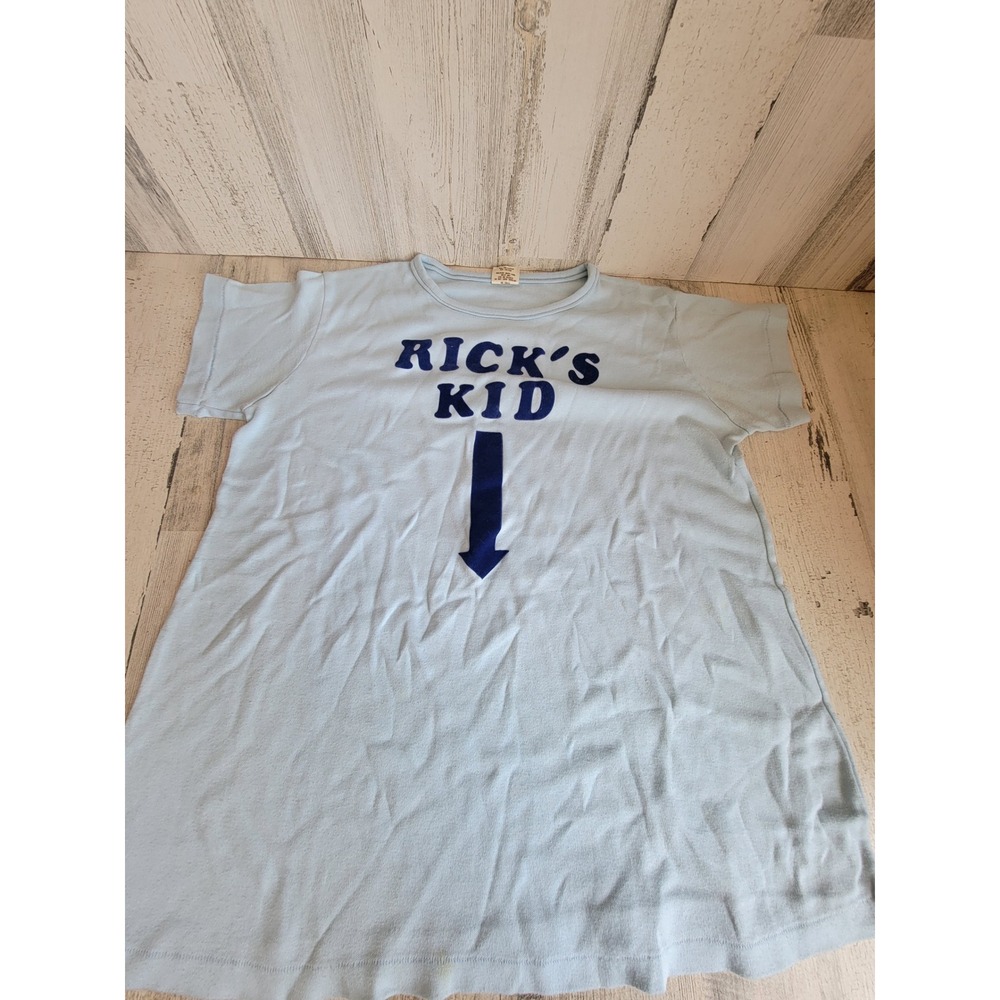 Hot fudge vintage Rick's kid arrow light blue unisex short sleeve clothing home
